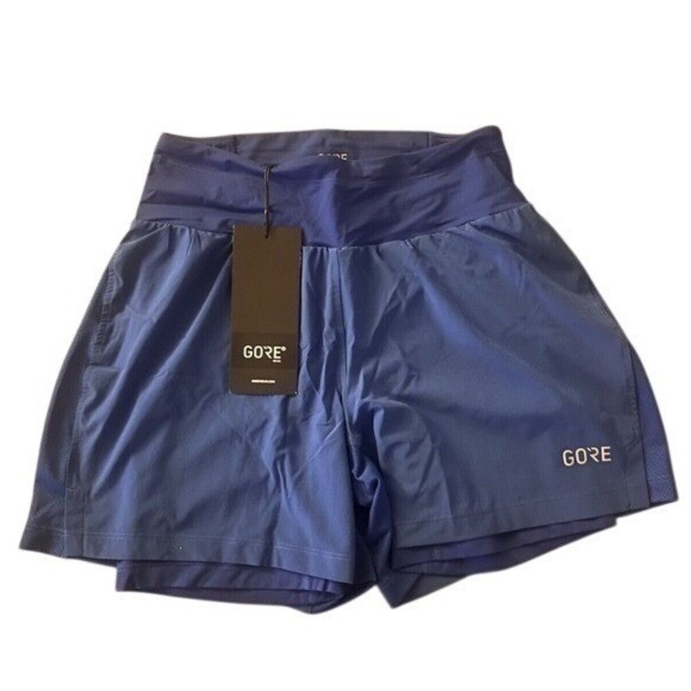 GORE Wear Women's Running Shorts Blue Built-in Liner Athletic Performance, XS